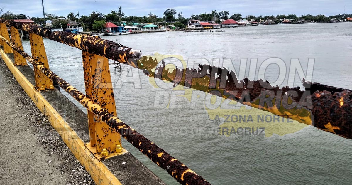 Puente a la playa, riesgoso y una vergüenza para los tuxpeños