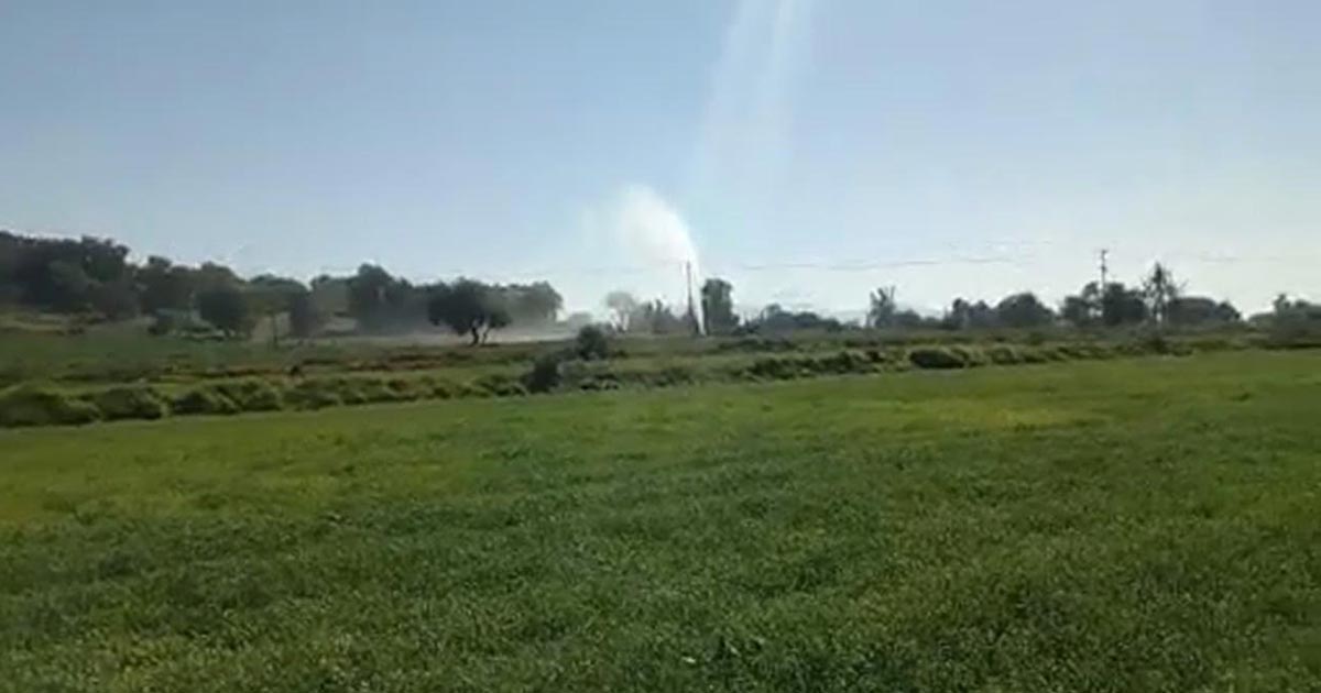 Reportan fuga en un ducto de Tlahuelilpan (Video)