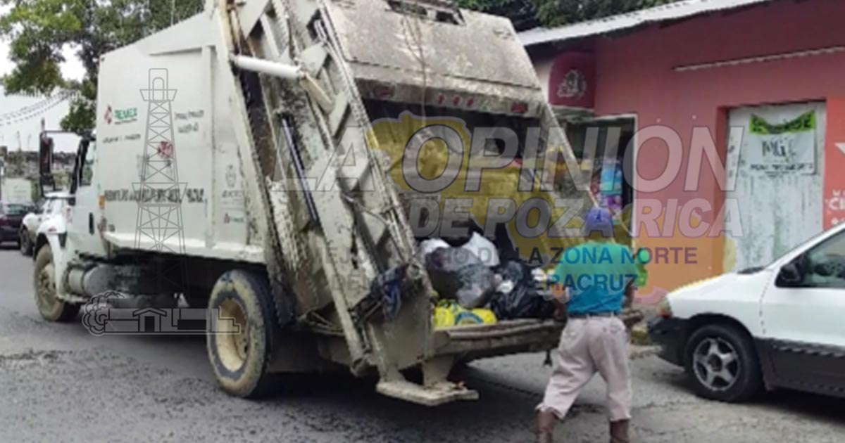 Por la pandemia, aumenta recolección de basura en Coatzintla