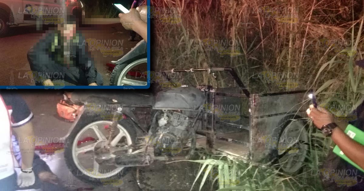 ¡Herido en fuerte choque!