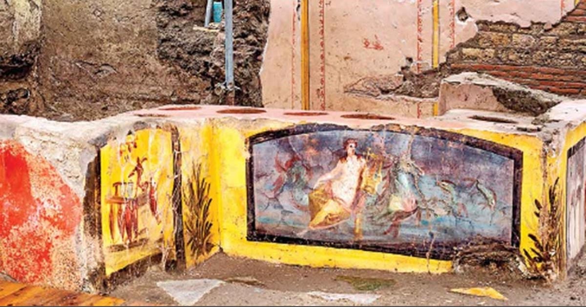 Descubren puesto de comida callejera en Pompeya
