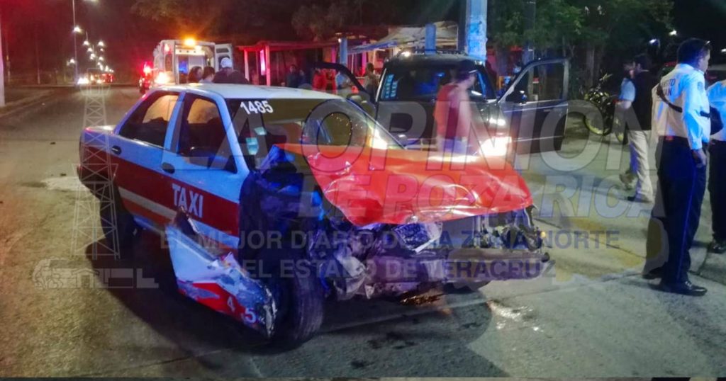 Encontronazo deja 2 heridos