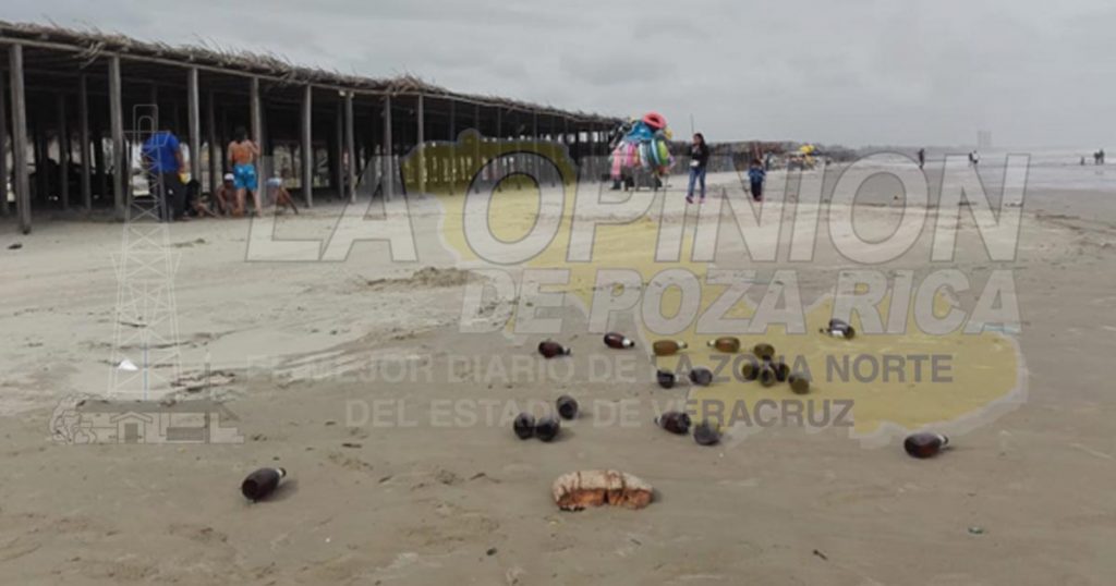 Pocos turistas, pero mucha basura