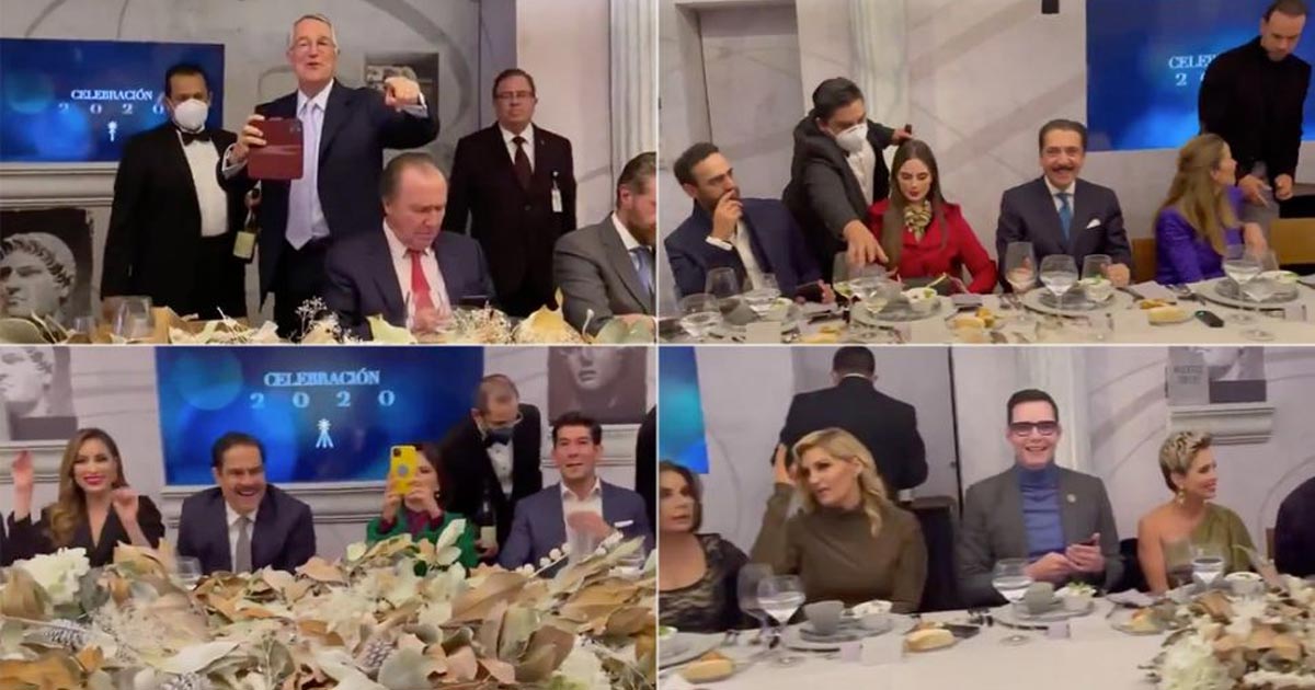 A TV Azteca no le importa la pandemia y la cena con sus estrellas lo demuestra