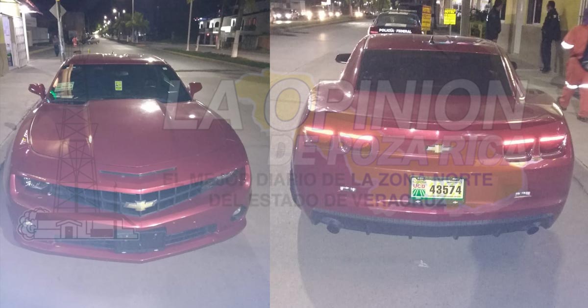 Traía coche deportivo internado ilegalmente