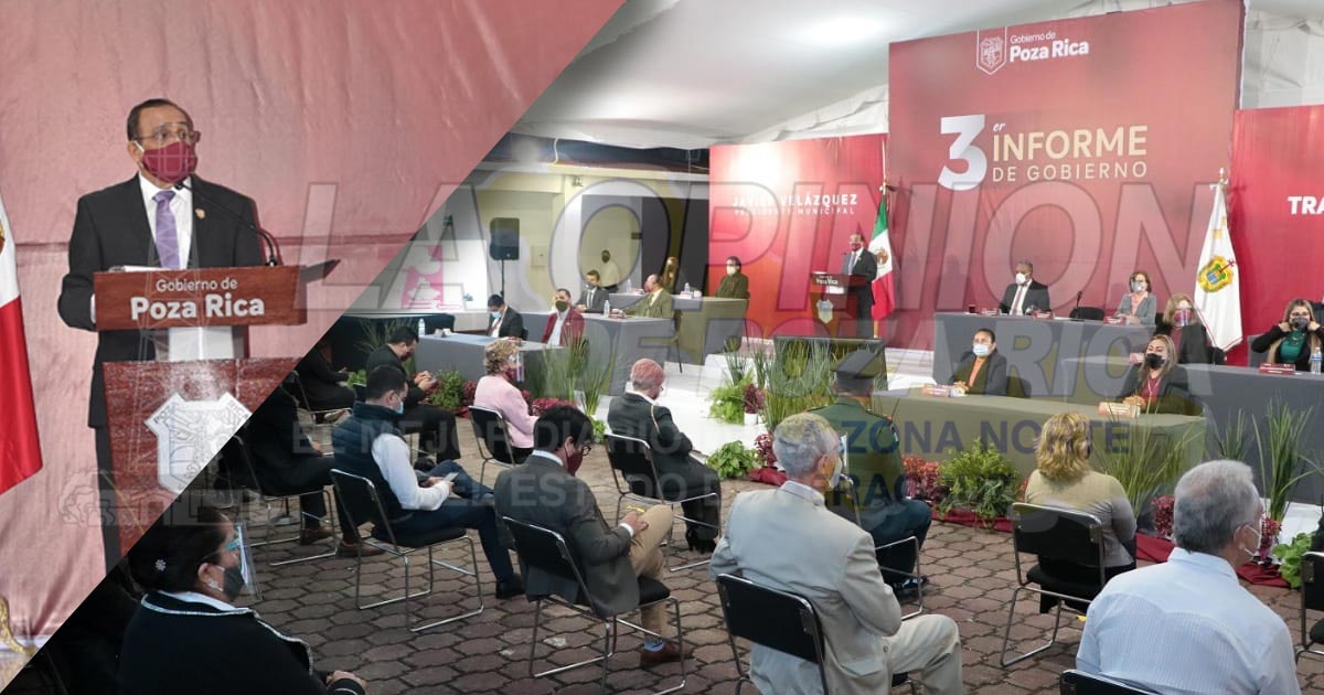 Presenta alcalde de Poza Rica Tercer Informe de actividades