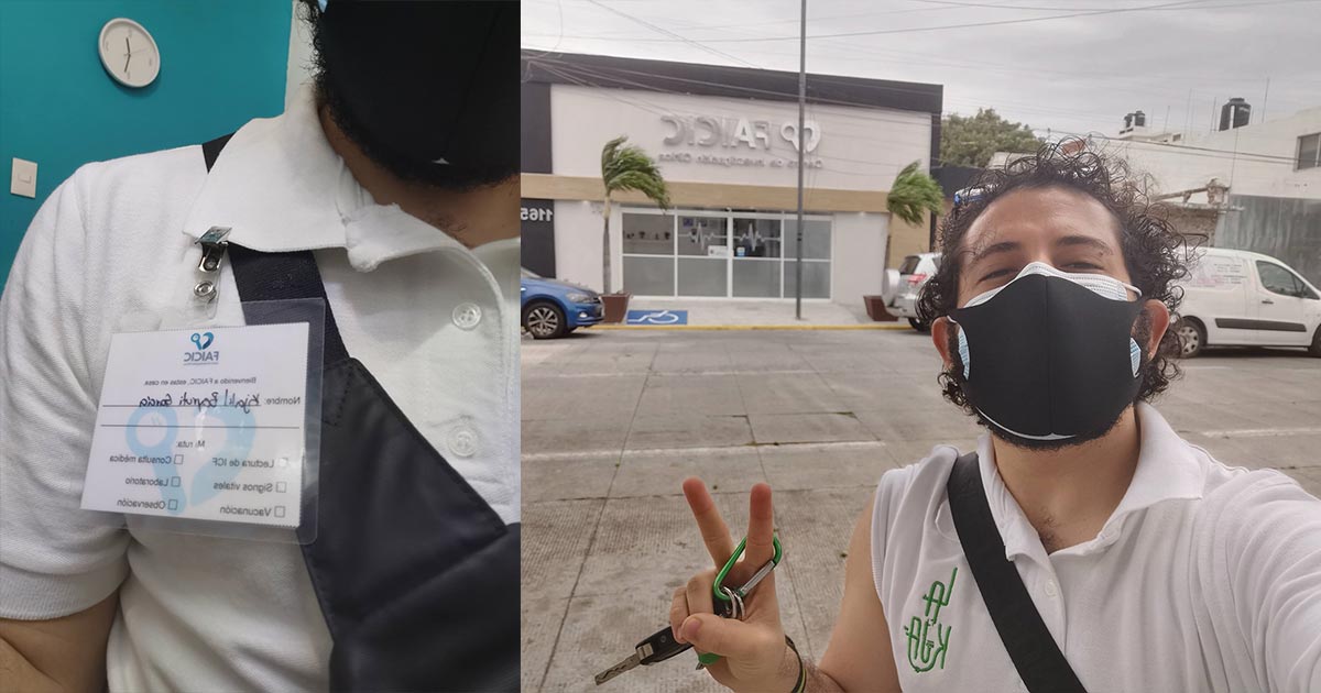 Veracruzano narra experiencia al vacunarse anti-COVID