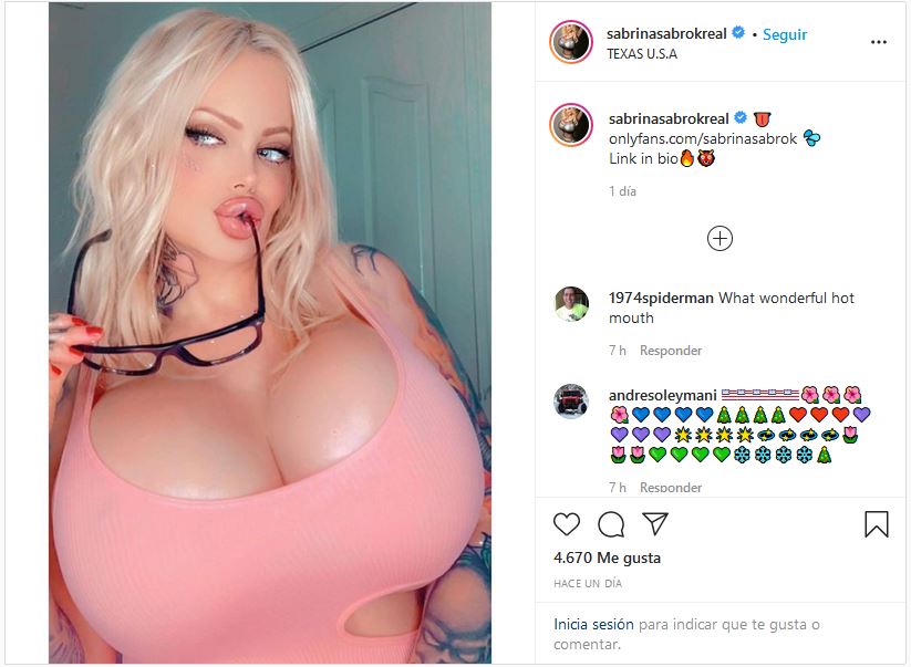 Sabrina Sabrok presume su nueva operación, está vez no fue en su busto
