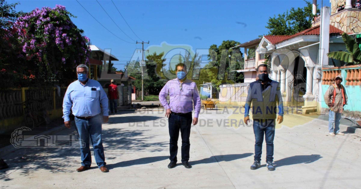 Casi lista la calle Niños Héroes en Naranjos