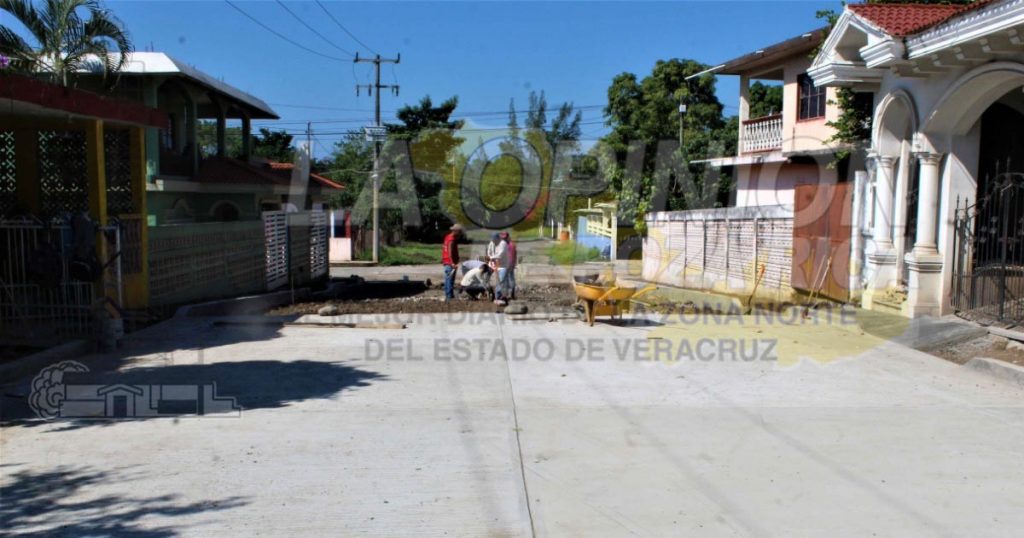Casi lista la calle Niños Héroes en Naranjos