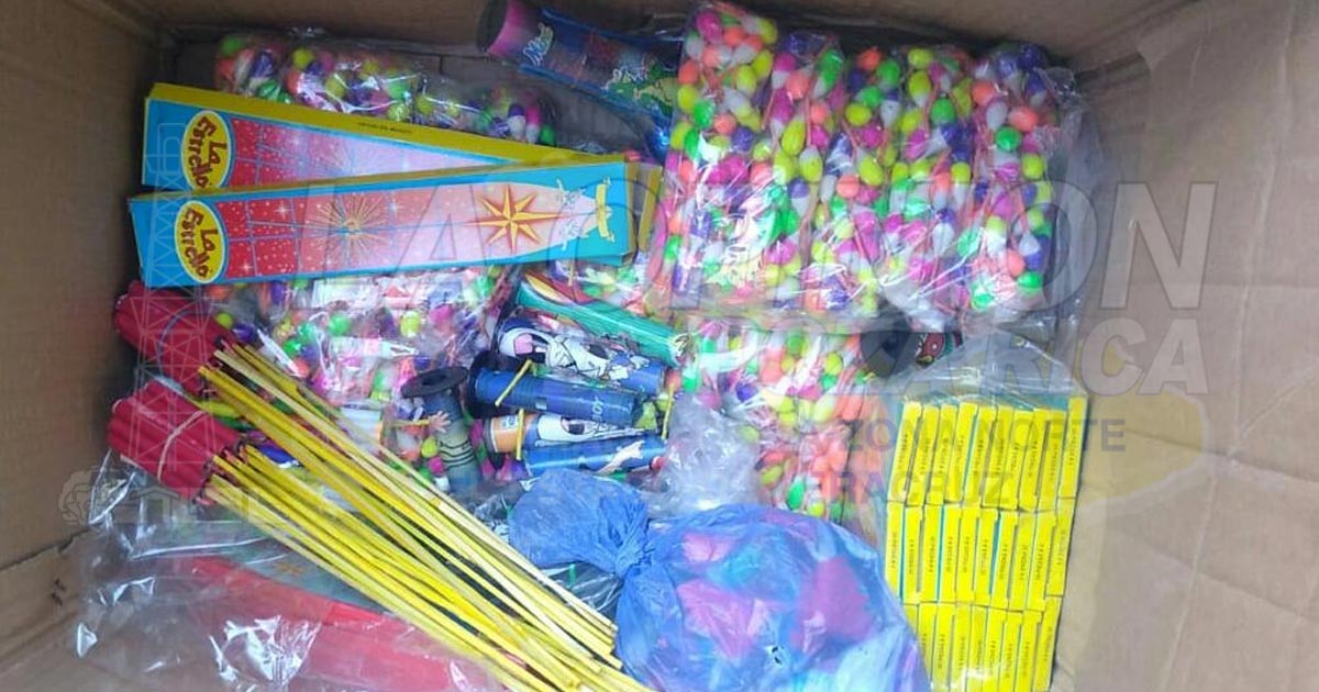 Incautan pirotecnia en Tuxpan