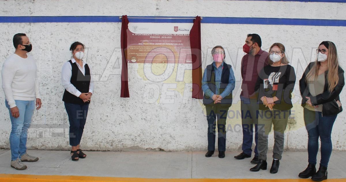 Cierra Gobierno de Poza Rica el año, con entrega de obras