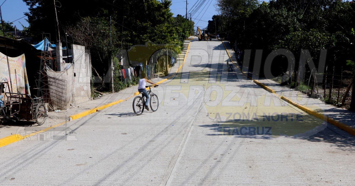 En servicio calle con 500 metros lineales de concreto