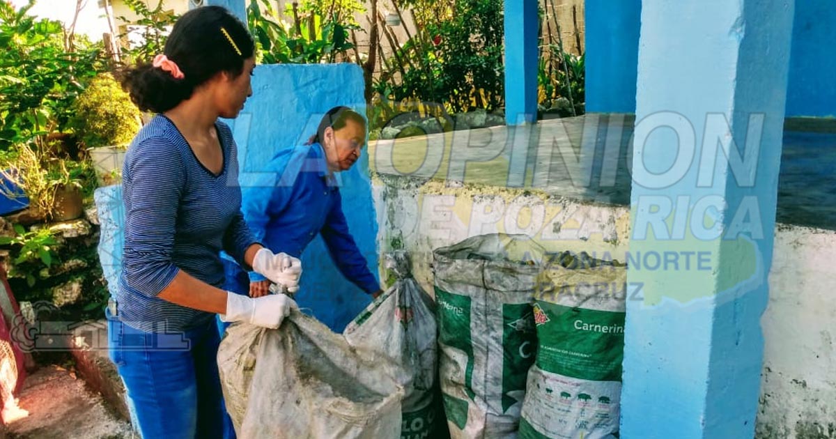 En Cazones, reinician el reciclaje de basura