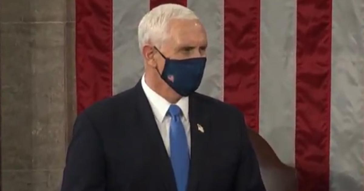 Pence se niega a intentar revertir victoria de Biden