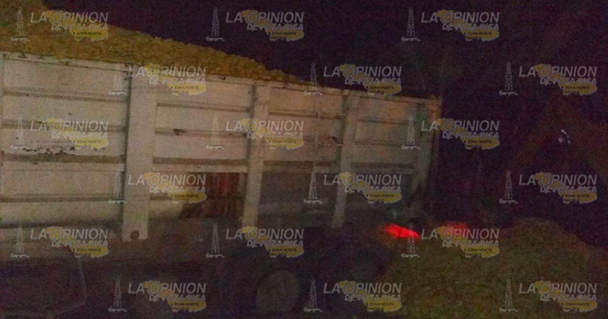 Falla en camión casi provoca volcadura en Loma Bonita