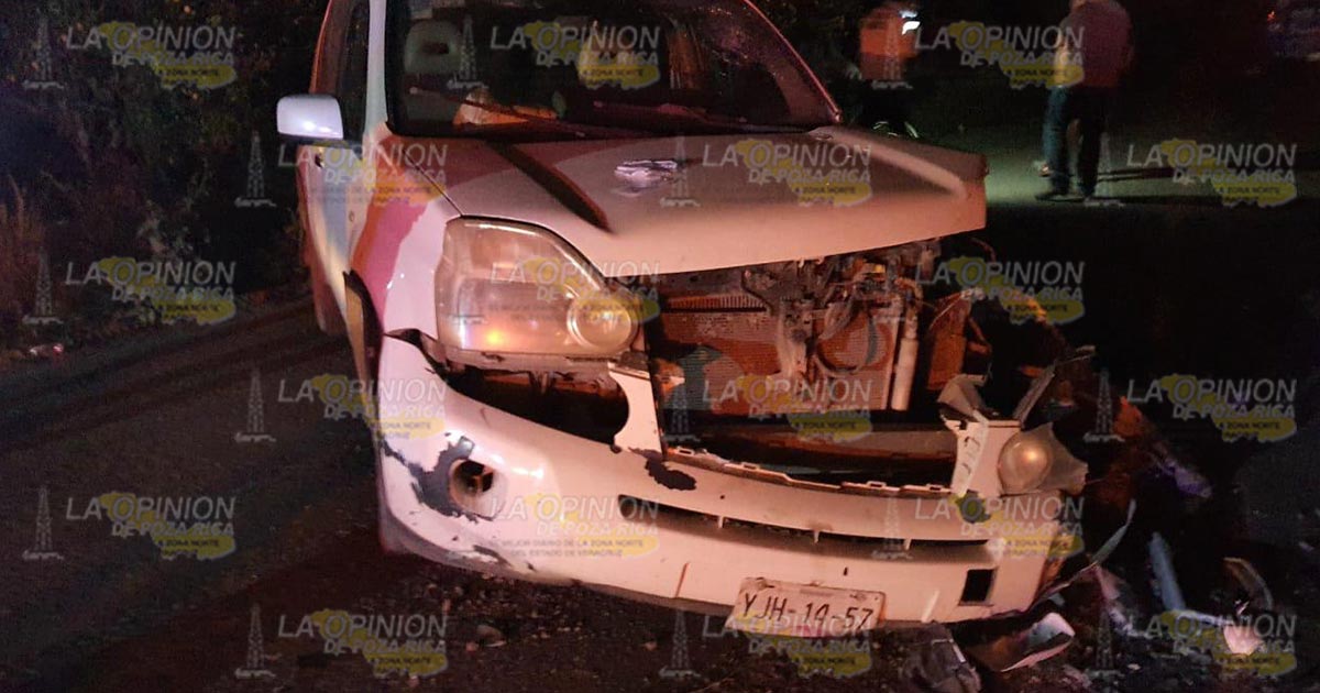 Fuerte choque deja a una persona lesionada