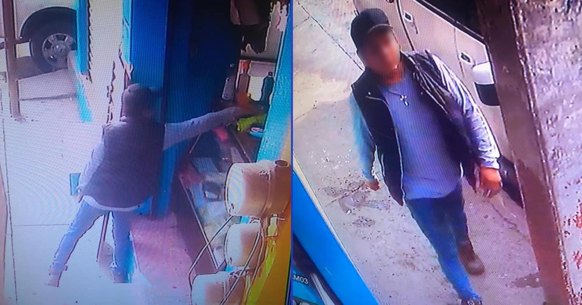 Ladrón fue captado en cámaras de vigilancia