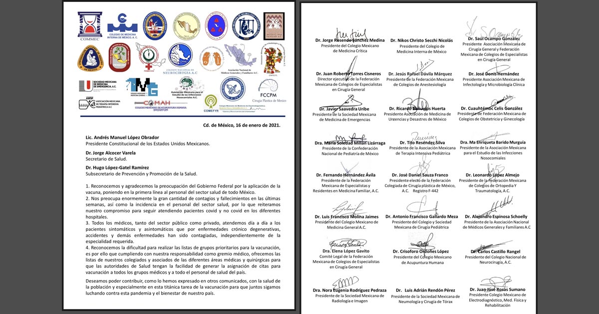 Asociaciones médicas facilitan al Gobierno listas de médicos privados para vacunación contra COVID-19