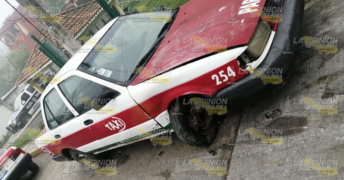 Taxi se queda sin frenos