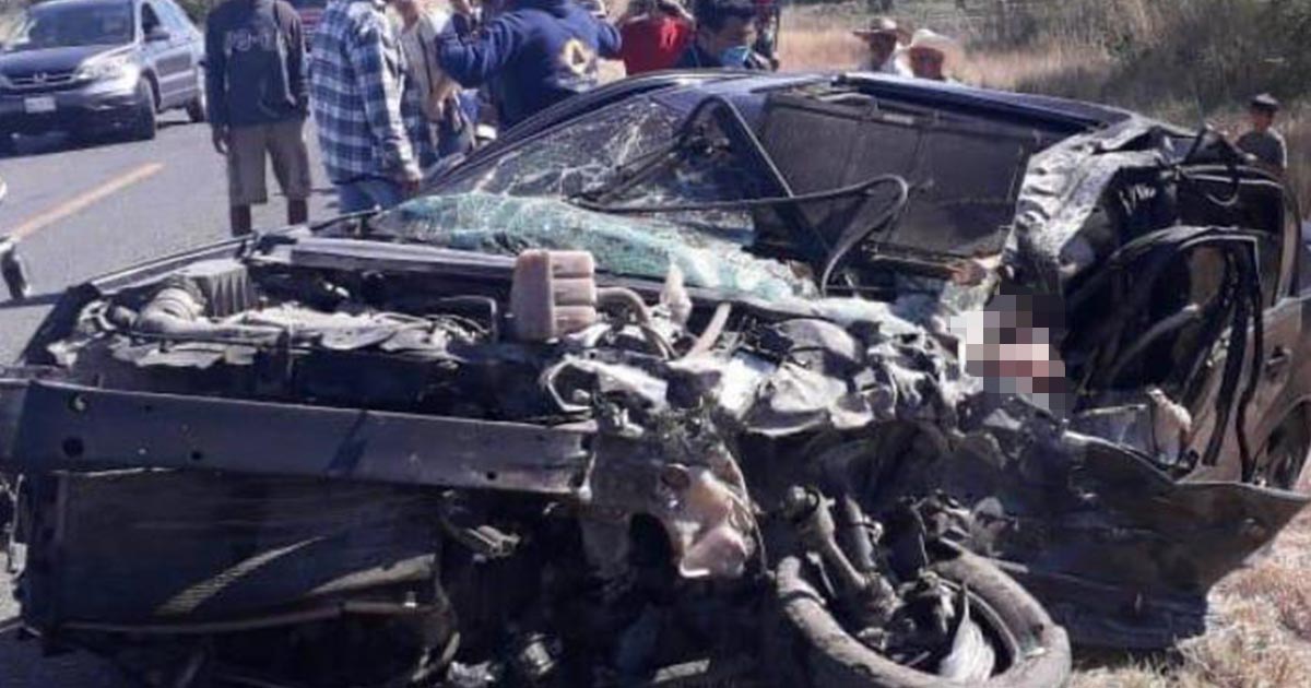 Un muerto y dos heridos en fuerte choque en González Tamaulipas