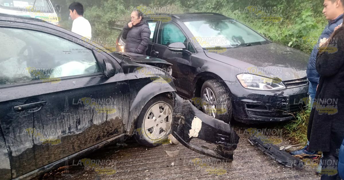 Chocaron de frente en la conocida Garganta del Diablo
