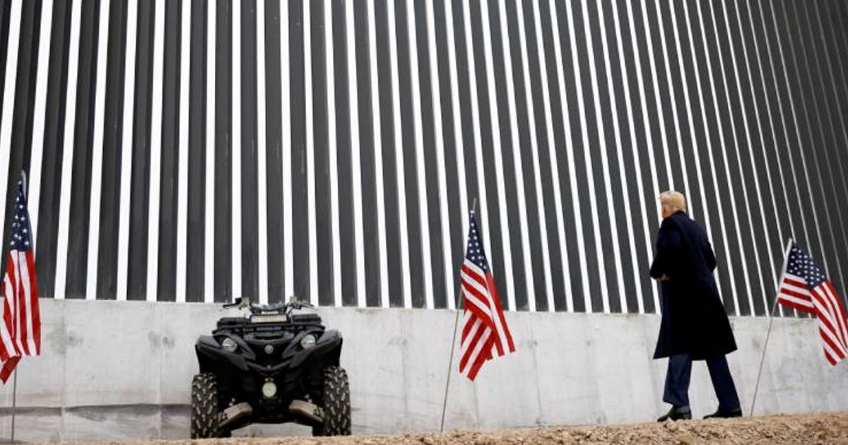 COVID-19 y migración ilegal: ve temas abordados por Trump al visitar muro