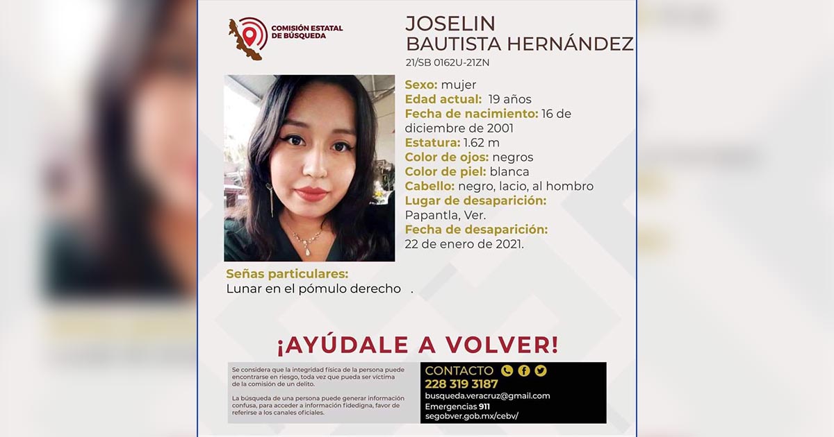 Buscan a joven papanteca