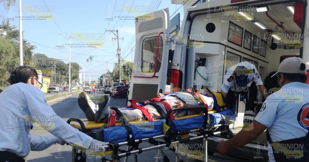 Encontronazo en el libramiento de Tuxpan