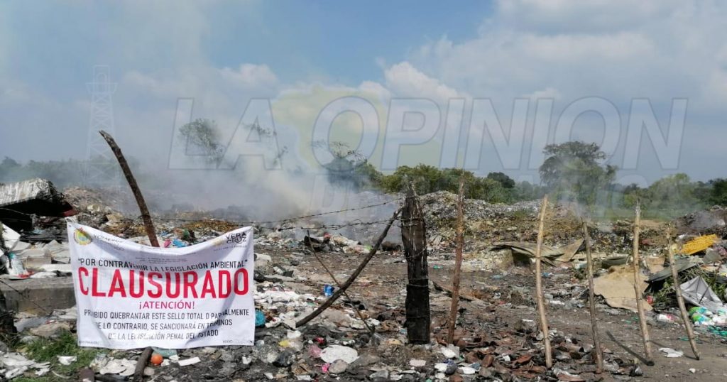 Entierran basurero clausurado