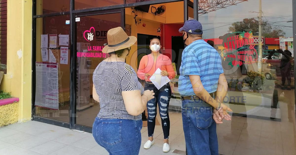 Registran en el DIF de Coatzintla a los abuelitos que no se han vacunado contra COVID-19