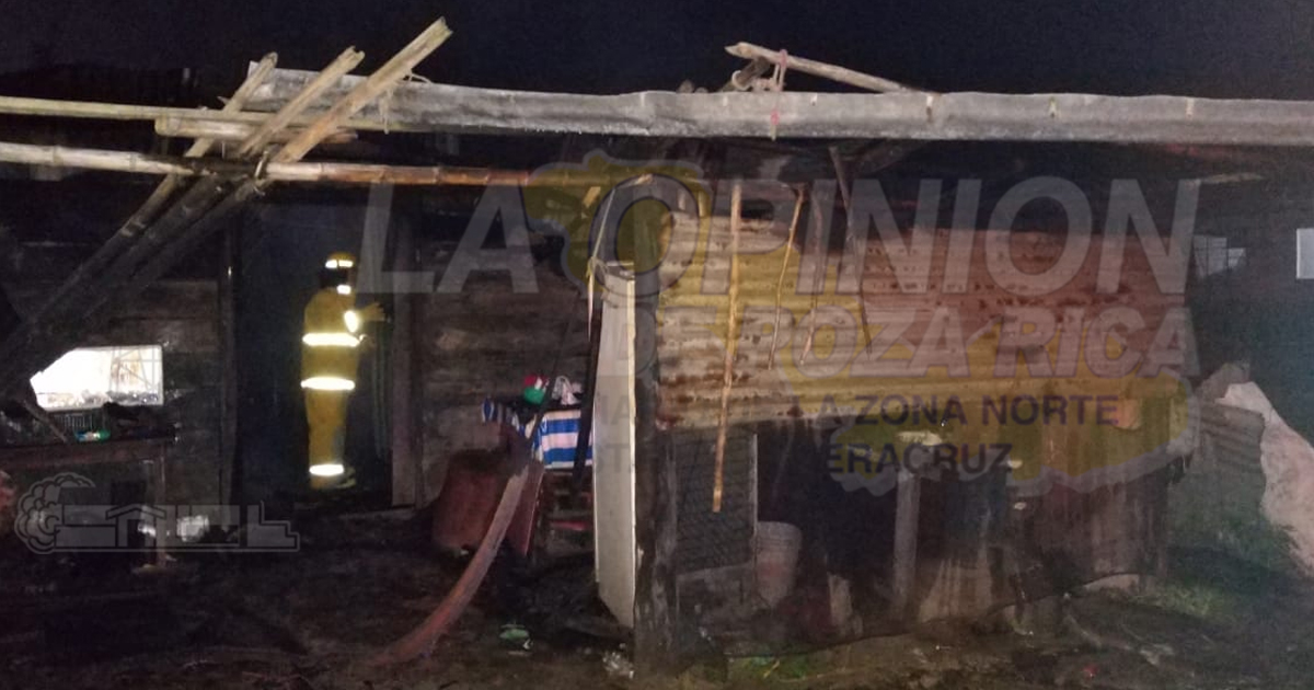 Incendio lo dejó en la calle