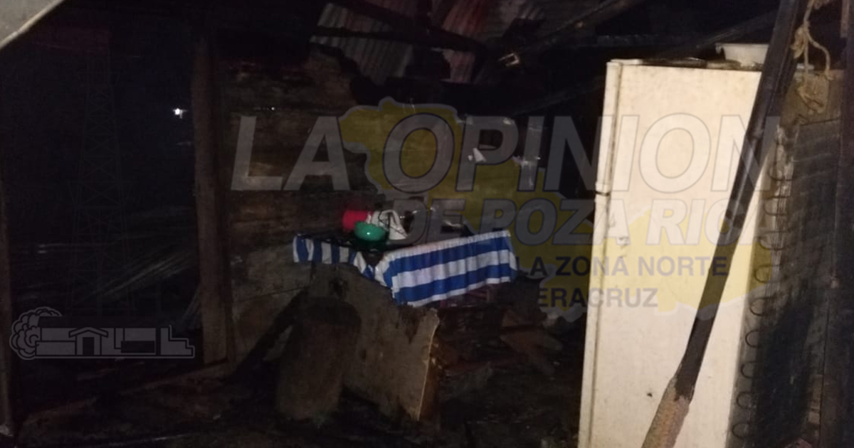 Incendio lo dejó en la calle