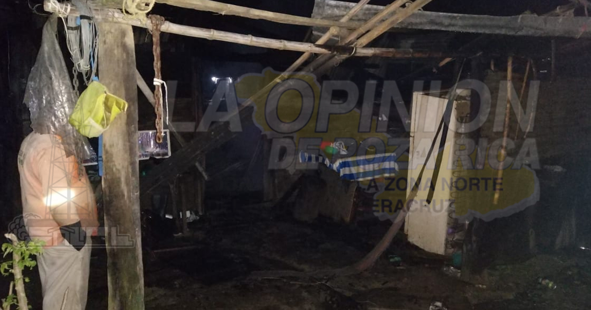 Incendio lo dejó en la calle