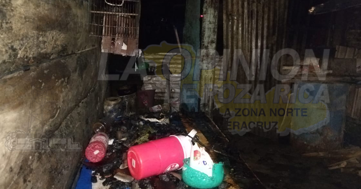 Incendio lo dejó en la calle