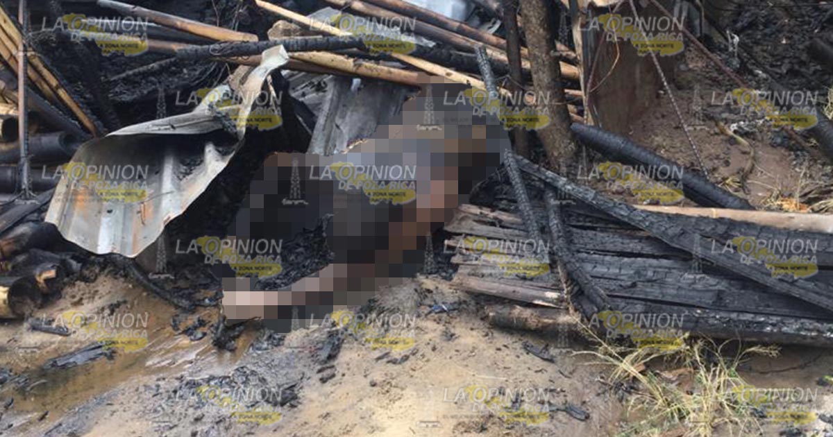 Abuelito muere calcinado