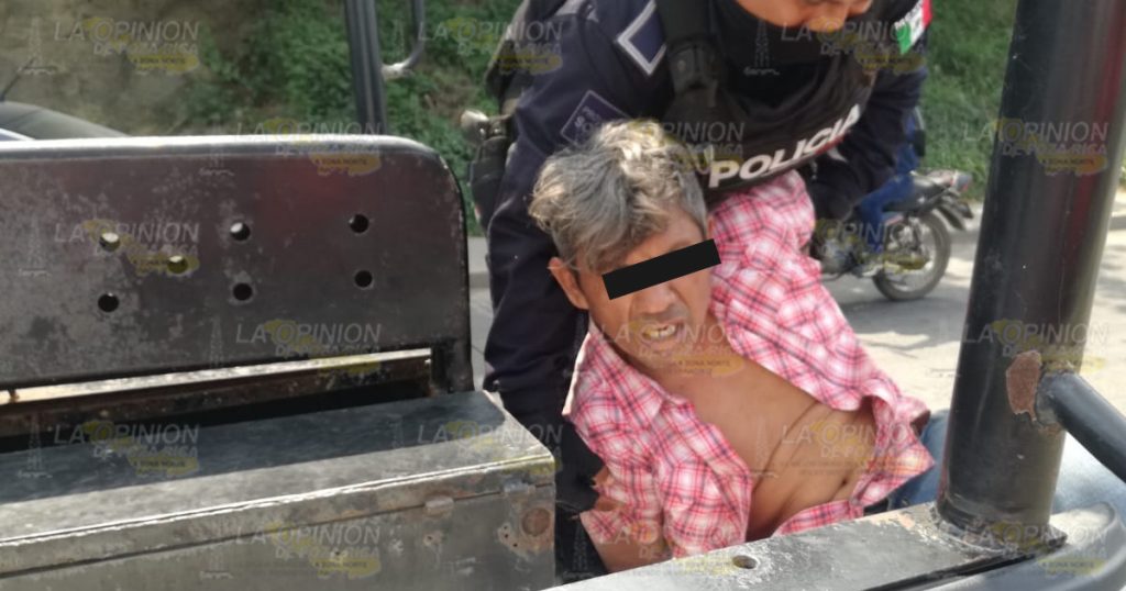 Agresivo sujeto tras las rejas