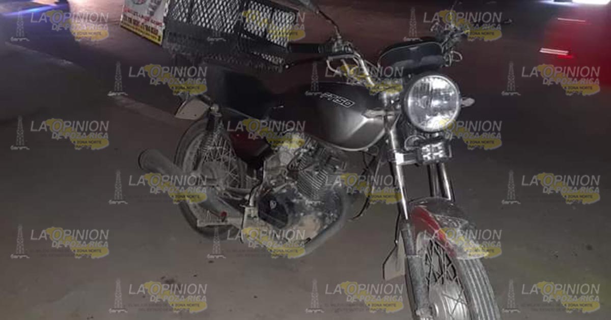 Arrollan a motociclista