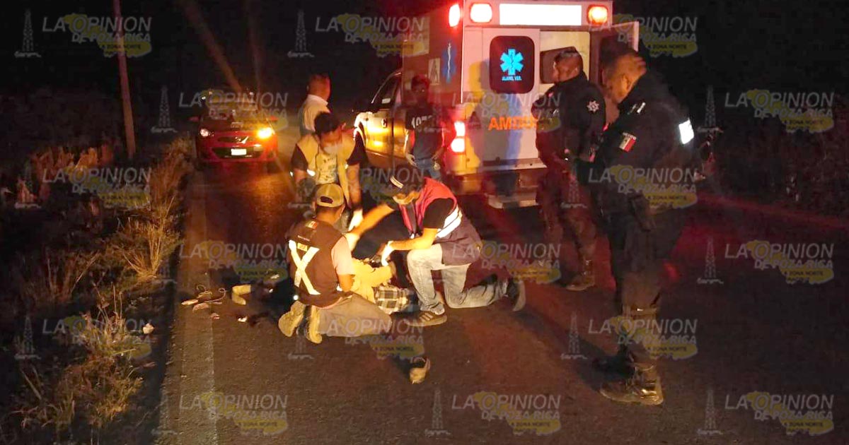 Auto fantasma atropella a sujeto en la ruta a Ixhuatlán