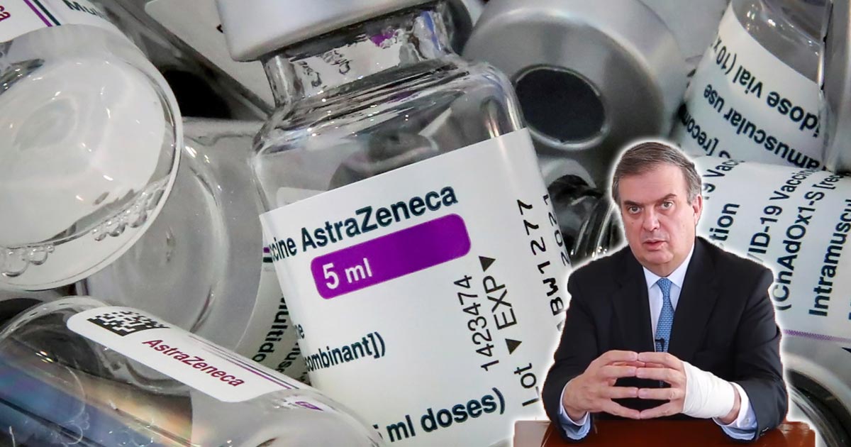 Llegan la otra semana 2.7 millones de vacunas de AstraZeneca