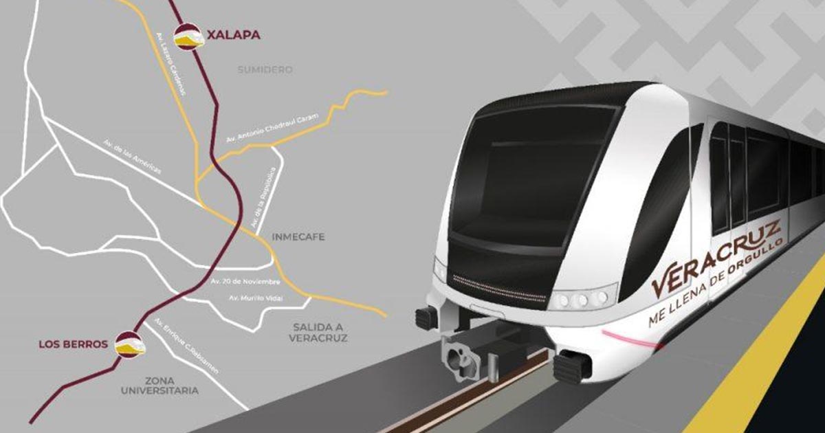 Tren interurbano en Xalapa, antes de 2025