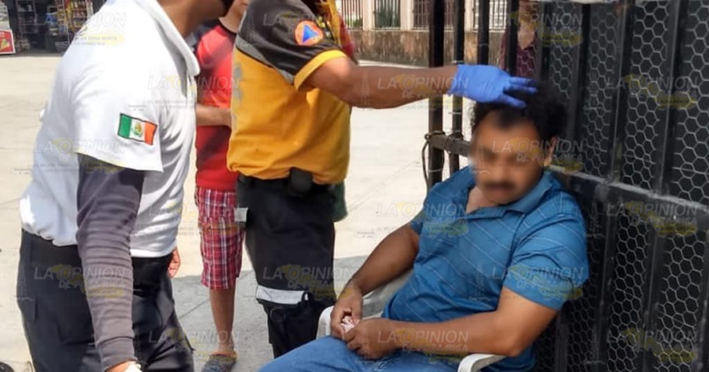 Sufre crisis convulsiva y queda lesionado