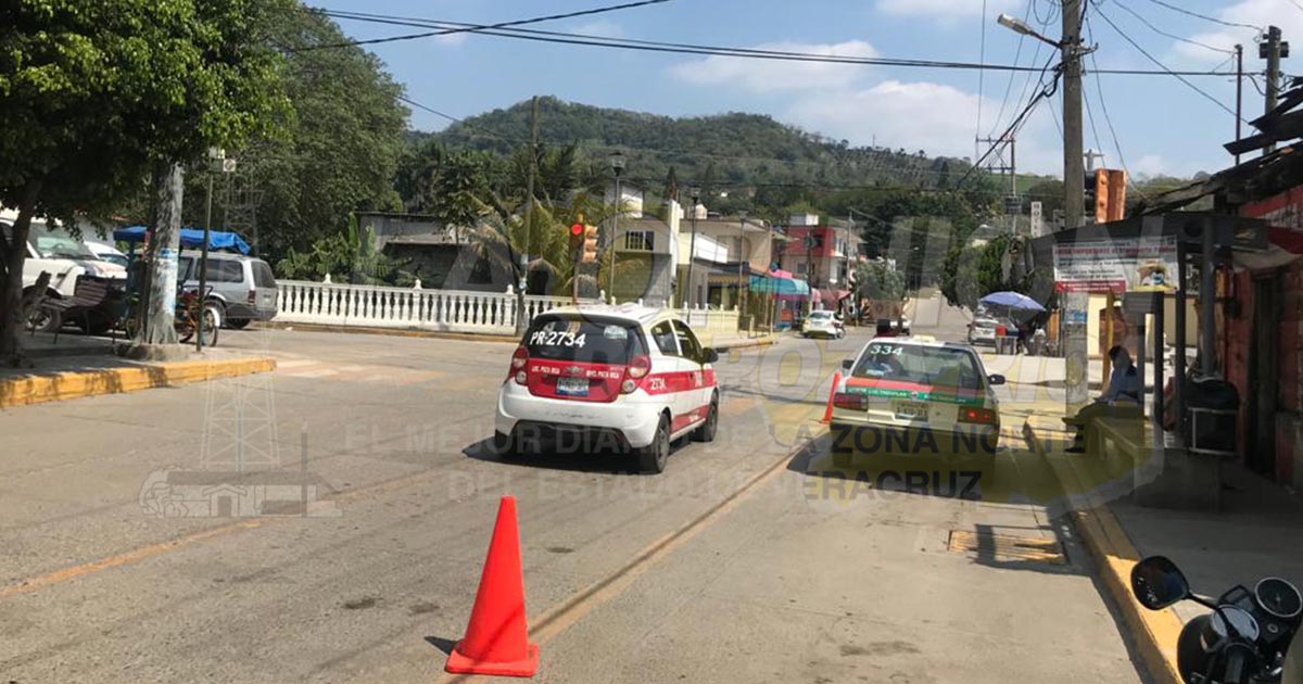 Delimitan espacios asignados a taxis