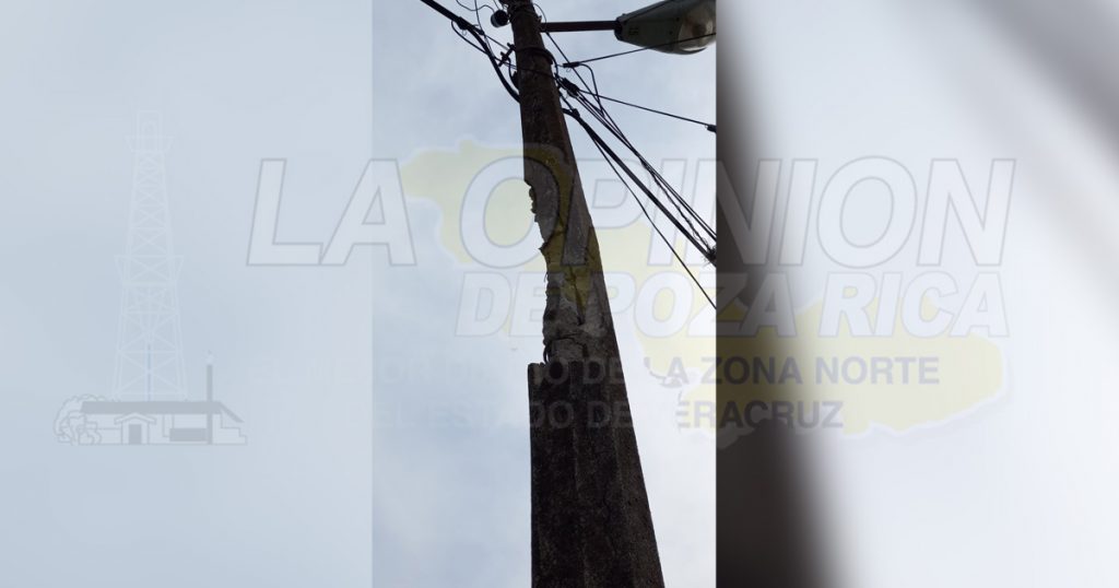 Por más de 24 horas sin luz en Amatlán