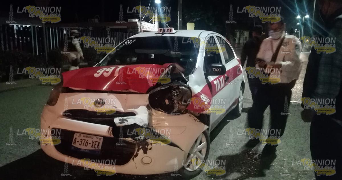 Embestidos por un taxi