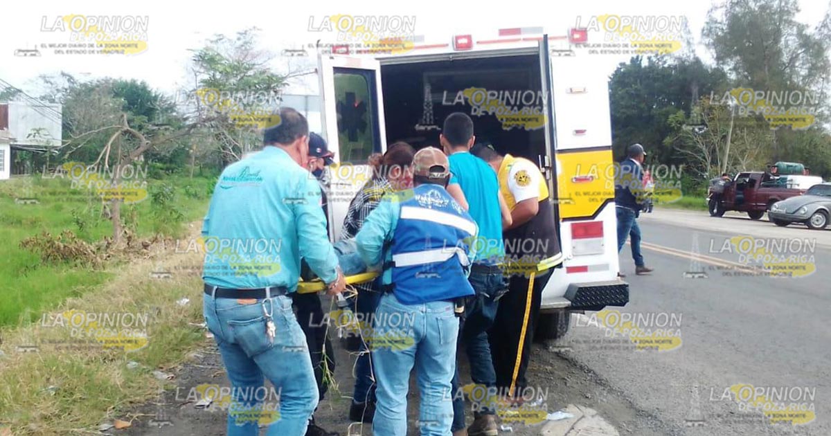 Menor de edad lesionado en un choque