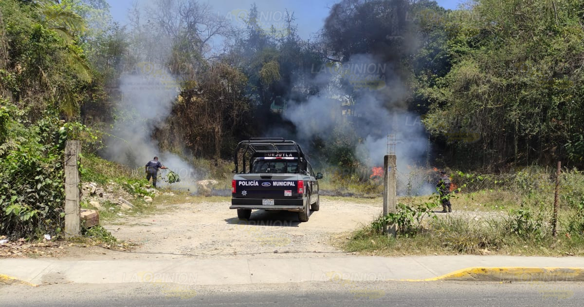 Incendio moviliza a la policía y los bomberos