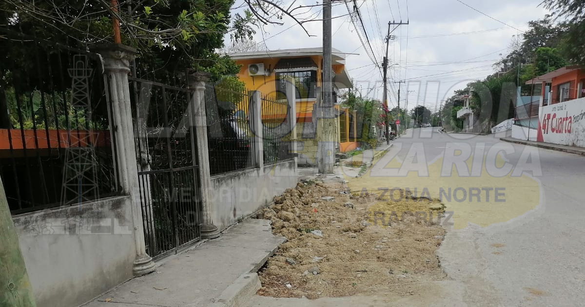 Afirma titular de Caev Coatzintla que repondrán daños en concreto por fugas de agua