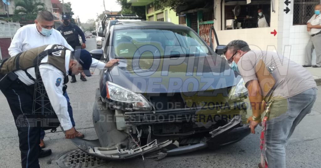 Impactado por una camioneta