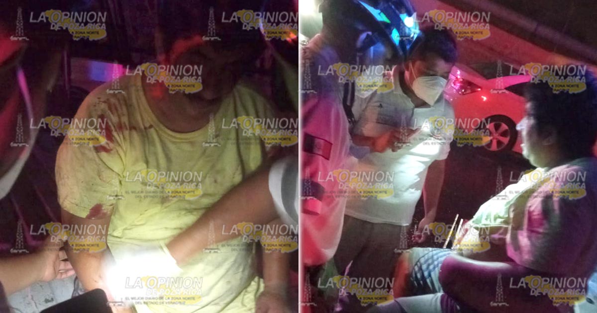 Aparatoso accidente deja daños materiales